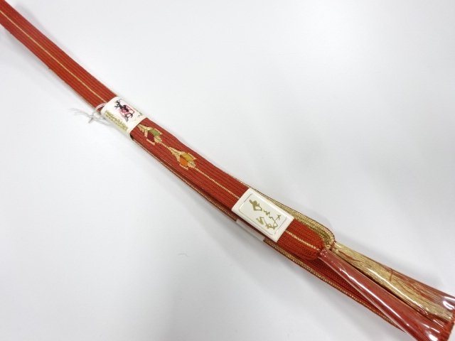 JAPANESE KIMONO / UNUSED KOREI HAND-TIED OBIJIME